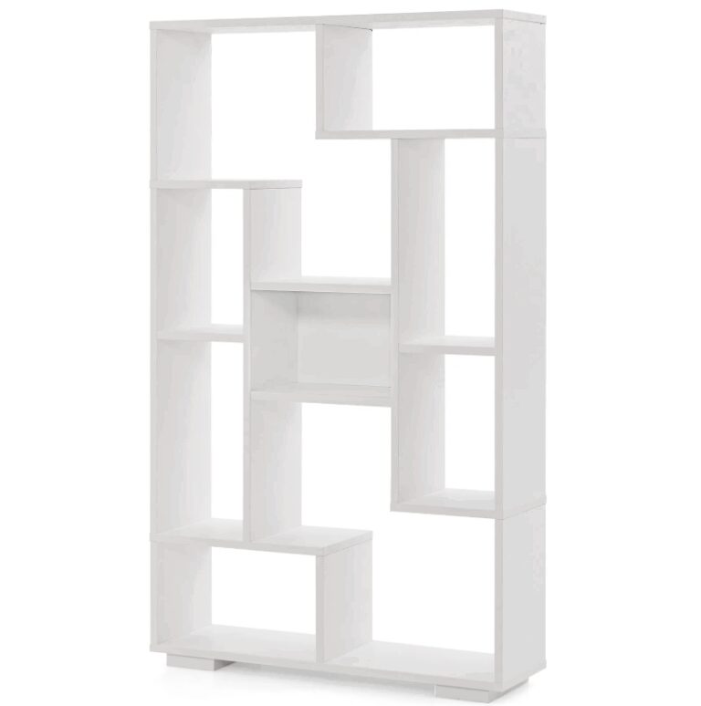 Coast Bücherregal - Holzwerkstoff - Inkl. 2 Anti-Kipp-Sets - 70 x 20 x 119 cm - Weiß Wohnen & Kochen