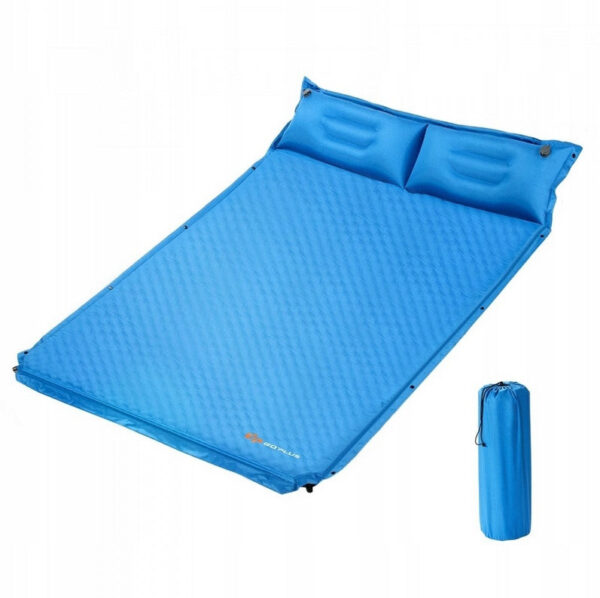 Coast Campingmatte - Selbstaufblasend - 2 Personen - 186 x 130 x 4cm - Blau Hobby & Sport