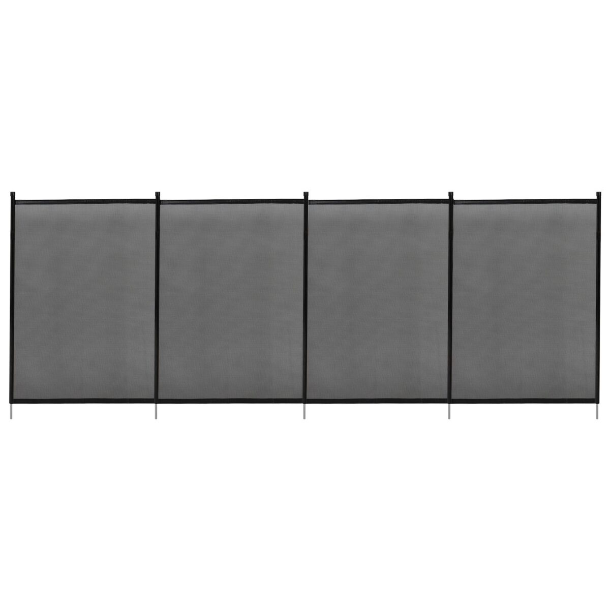 Coast Garden Fence - Poolzaun - 360 x 125 cm - Schwarz Haus & Garten