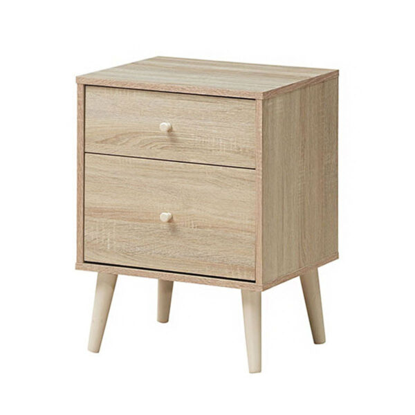 Coast Nachttisch - MDF - 2 Schubladen - 45 x 40 x 62 - Eiche Wohnen & Kochen