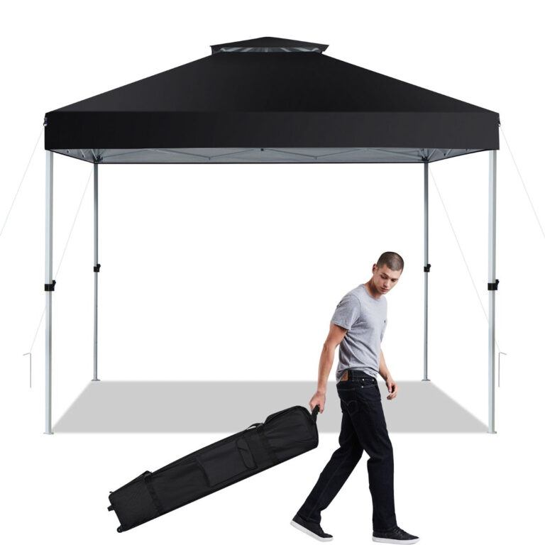 Coast pop-up dak tent Outdoor Party Tent met verstelbare hoogte 305 x 305 cm zwart Vertaald
