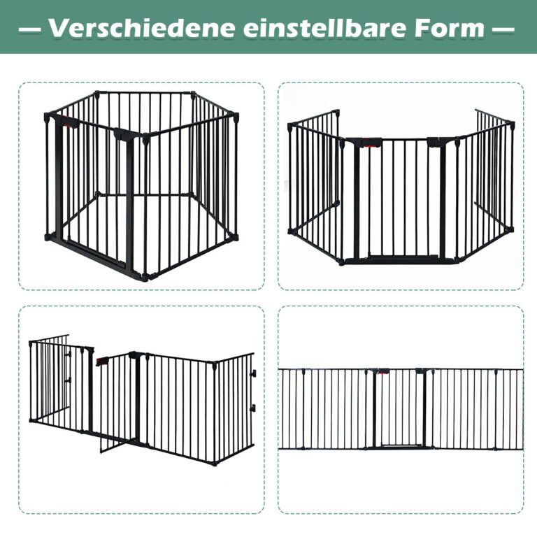 Coast Schornsteinschutzgitter Metall 5 in 1 Barriere Gitter Protive Gitter 58 x 74 cm schwarz Vertaald