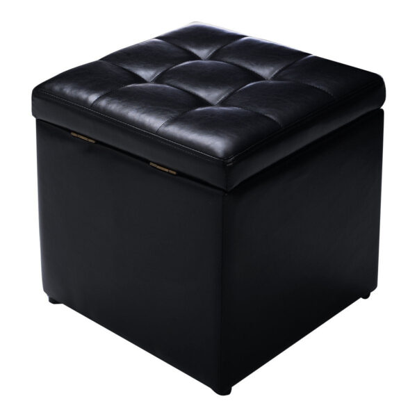 Coast Stuhl Würfel Stuhl Box Hocker auf Aufbewahrungskoffer gepolstert Hocker Leder Brust Hocker braun Wohnen & Kochen