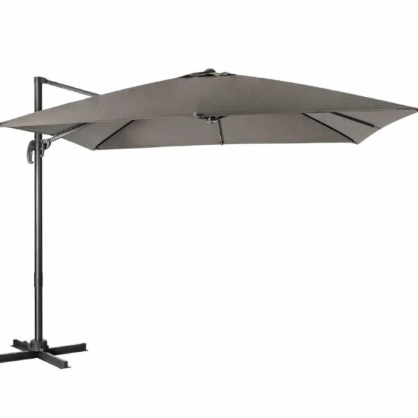 Coast Terrassen-Sonnenschirm - 3 Neigungen - 360 Grad Drehung - 300 x 300 x 273 cm - Grau Haus & Garten