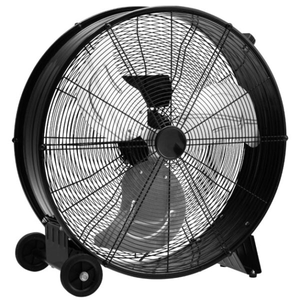 Coast Trommelventilator - 3 Geschwindigkeiten - 180cm Kabel - 240V - 65 x 37 x 67 cm - Schwarz Wohnen & Kochen