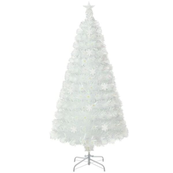 Coast Weihnachtsbaum - LED - Fiberglas - Inkl. L-zertifiziertem Adapter - 180x79cm - Weiß Weihnachten