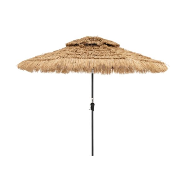 Coast Wicker Sonnenschirm - 32 LED Lichter - neigbar - Hawaii Style - 270 x 270 x 256 cm Haus & Garten