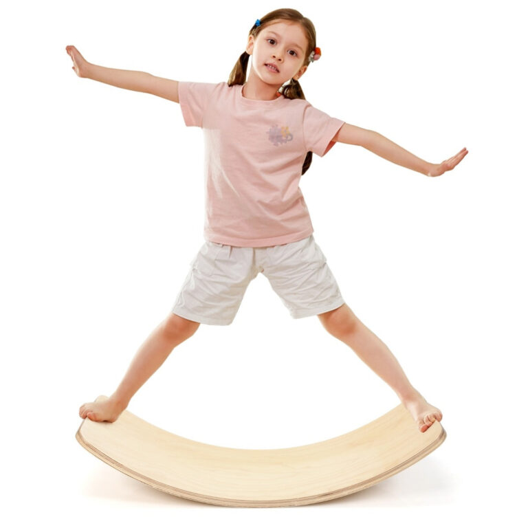 Coast Wooden Balance Board Waldorfbrett aus Holz für Kinder 90 x 39 x 19