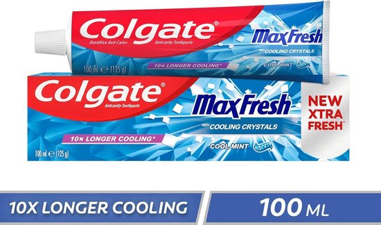 Colgate - Zahnpasta - MaxFresh mit kühlenden Kristallen - Cool Mint - 100ml Schön & Gesund