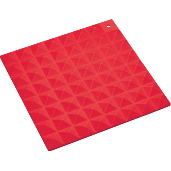 Colourworks Brights Silikonuntersetzer 16cm Quadratisch - rot Wohnen & Kochen
