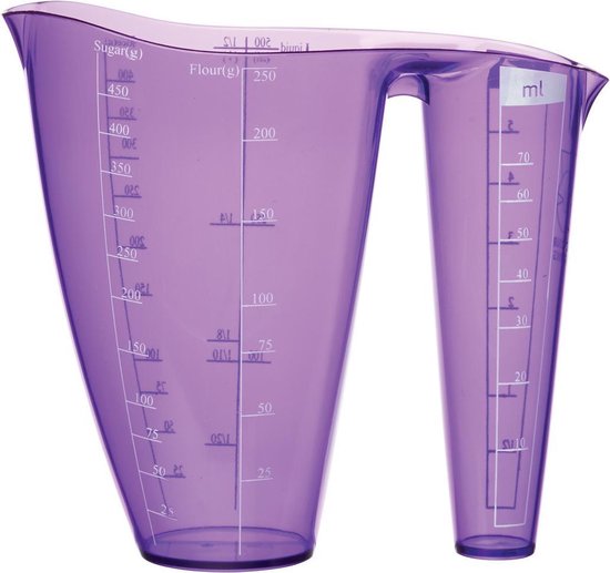 Colourworks Messbecher Brights Double 600 ml Lila Wohnen & Kochen