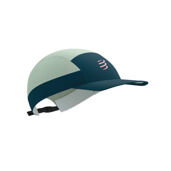 Compressport 5 Panel Light Kappe Grün Rosa Laufzubehör