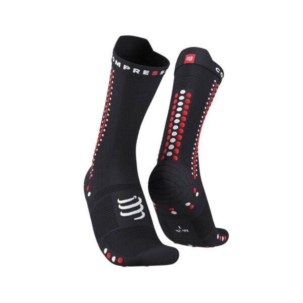 Compressport Pro Racing V4.0 Bike Socken Schwarz Rot