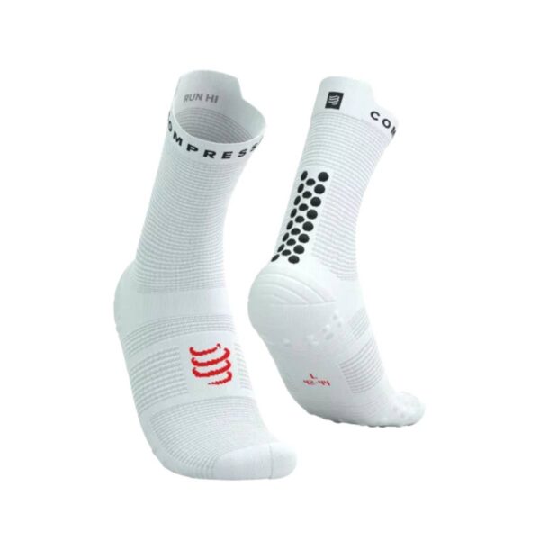 Compressport Pro Racing V4.0 Run High Weiß Schwarz