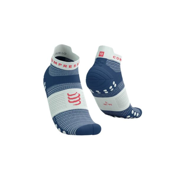 Compressport Pro Racing v4.0 Run Low Blau Weiß