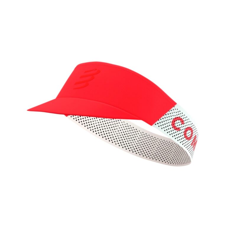 Compressport Pro Racing Visor Rot Weiß Laufzubehör
