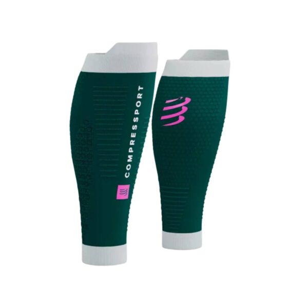 Compressport R2 3.0 Kompressionsstrümpfe Grün Rosa