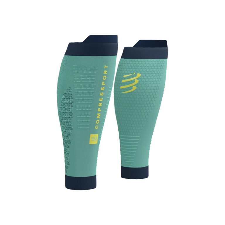 Compressport R2 3.0 Kompressionsstrümpfe Grün Schwarz