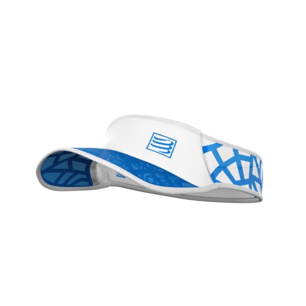 Compressport Spiderweb Ultralight Visier Weiß Blau Kappen und Visiere