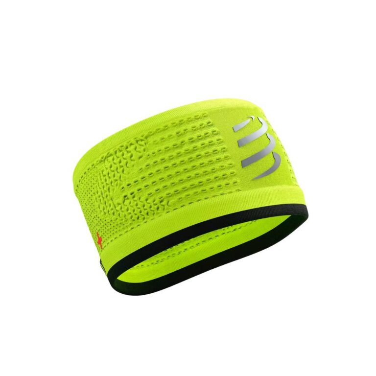 Compressport Stirnband On/Off Tape Flash Gelb Schwarz Startseite