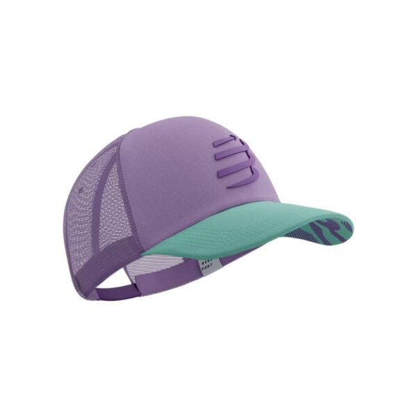 Compressport Trucker Cap Lila Blau Laufen