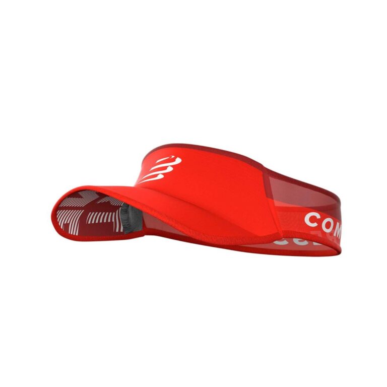 Compressport Ultralight Visier Rot Weiß Laufen