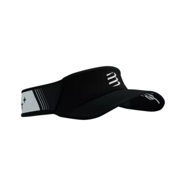 Compressport Ultralight Visier Schwarz Weiß Laufen