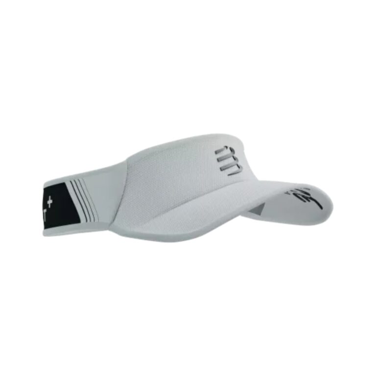 Compressport Ultralight Visier Weiß Schwarz Laufen