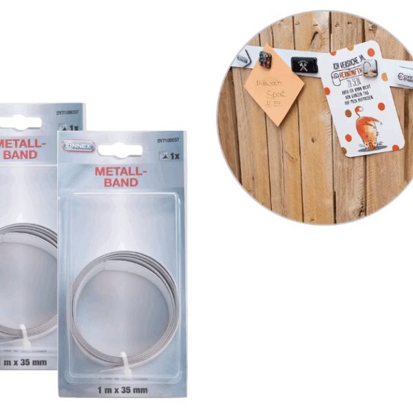 Connex Selbstklebendes Metallklebeband 2 Stück - 1 Meter x 35 Millimeter - Stark und haltbar Silber Haus & Garten