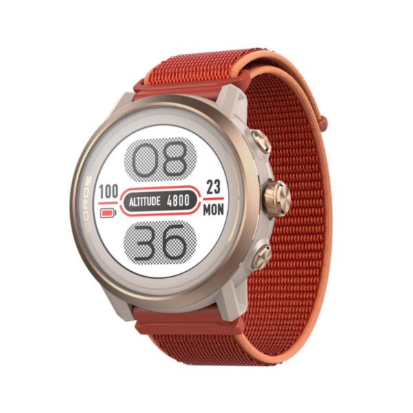Coros Apex 2 GPS-Nylon-Rotkorallenuhr Startseite