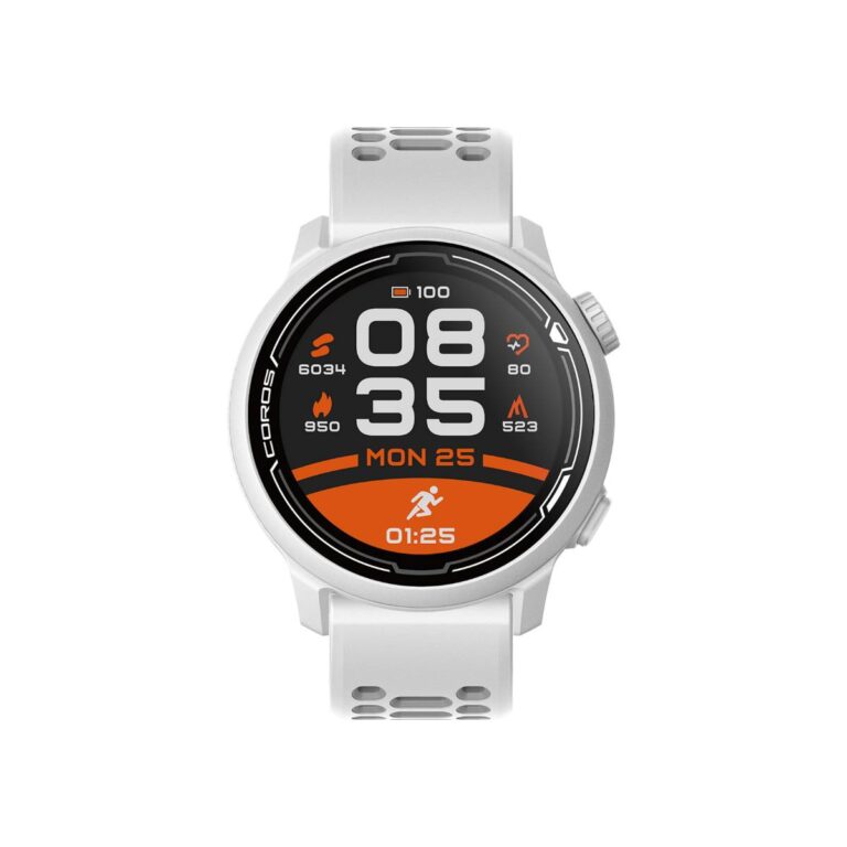 Coros Pace 2 Premium GPS Uhr Weiß Schwimmen