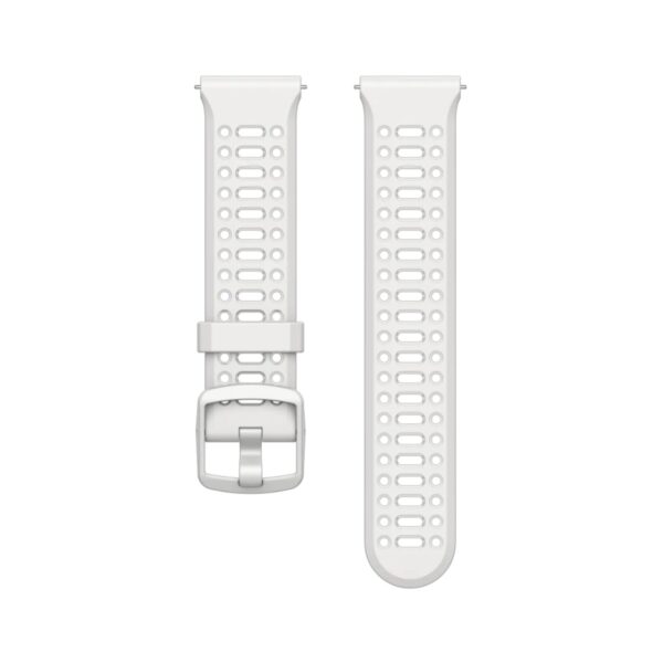 Coros Pace 3 22 mm weißes Silikonarmband
