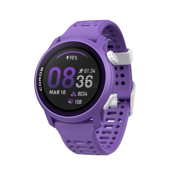 Coros Pace 3 GPS Silikon Lila Uhr Schwimmen