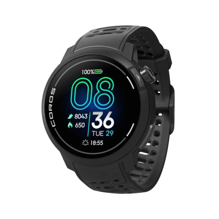 Coros Pace Pro GPS Silikonuhr Schwarz