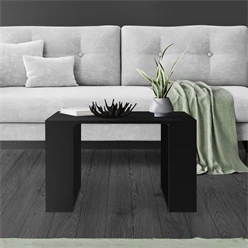 Couchtisch 65x65x40 cm Schwarz ML-Design 1395