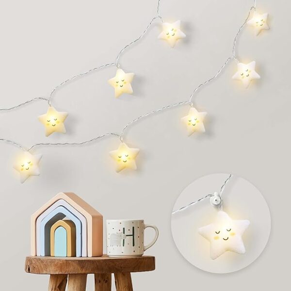 CozyHome Kinderzimmer-Lichterkette - 20 LED-Sterne Wohnen & Kochen