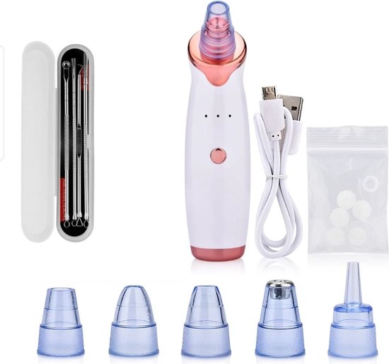 DAKANNA® - Mitesserentfernung - Mitesserentferner - Mitesserentferner - Gesichtspflege - Elektrisch - Akne - Vakuum - Hautpflege - Multitool Set Schön & Gesund
