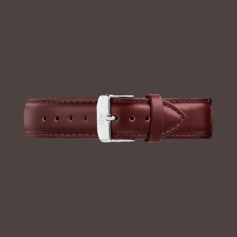 Daniel Wellington DW Armband Leather 21mm Silver