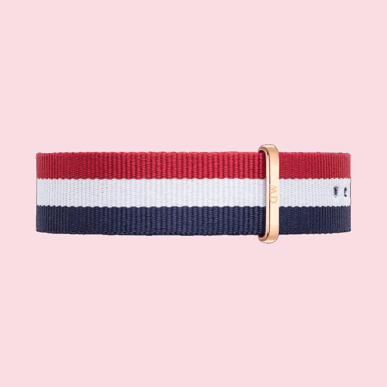 Daniel Wellington DW Armband Nato Cambridge 18mm Rose Gold