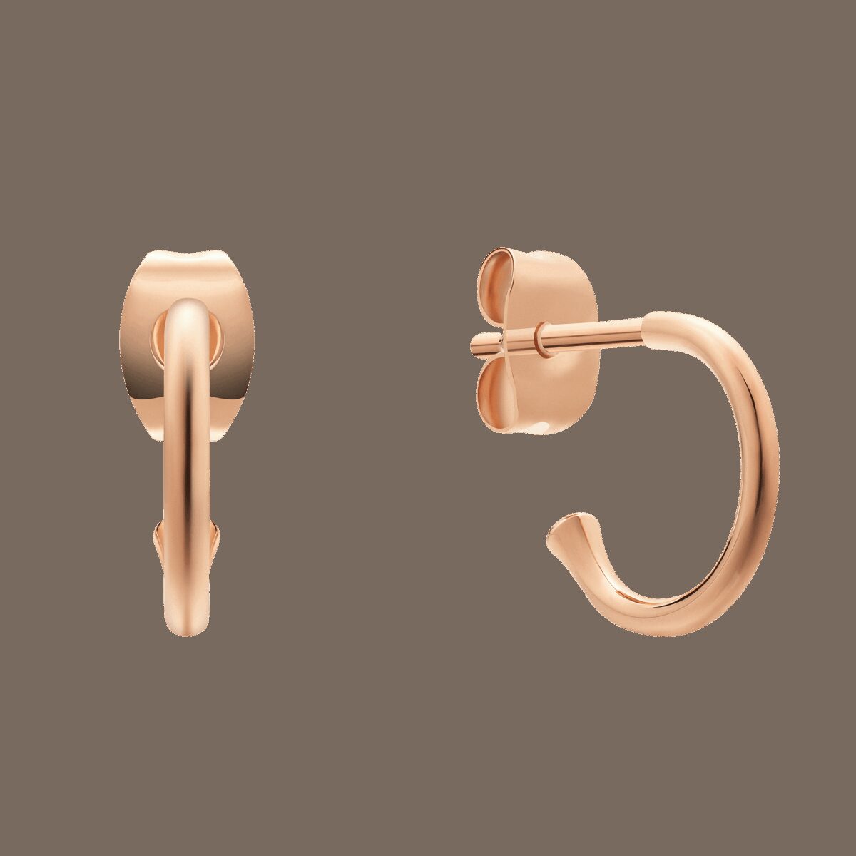 Daniel Wellington DW Charm Charms Earrings Rose Gold One Size