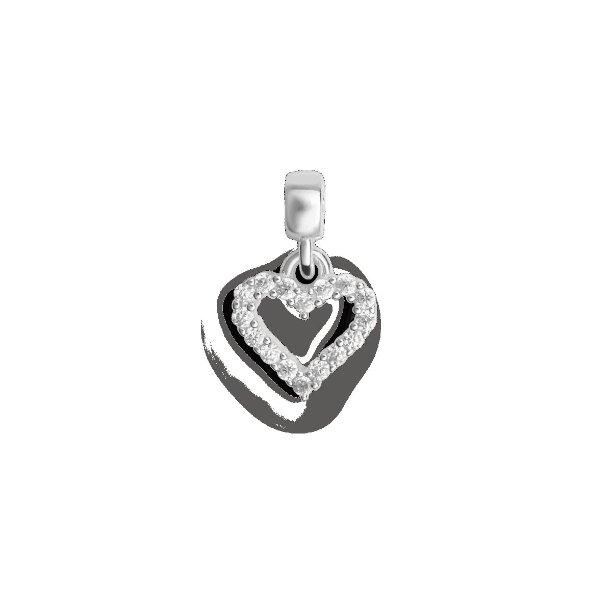 Daniel Wellington DW Charm Heart 13mm Silver