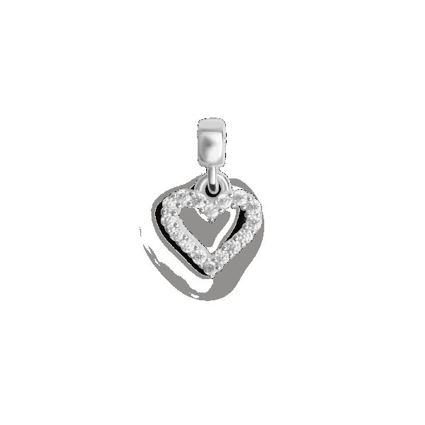 Daniel Wellington DW Charm Heart 13mm Silver