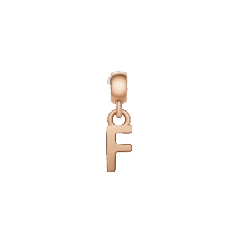 Daniel Wellington DW Charm Letter F Rose Gold