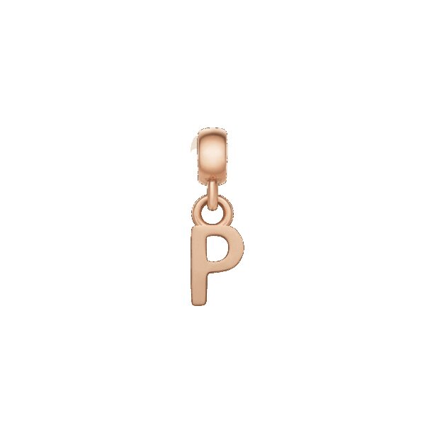 Daniel Wellington DW Charm Letter P Rose Gold