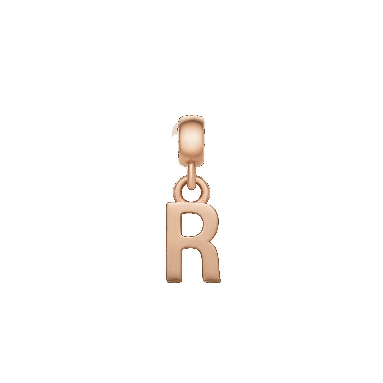 Daniel Wellington DW Charm Letter R Rose Gold