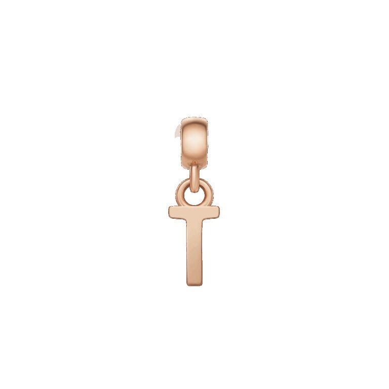 Daniel Wellington DW Charm Letter T Rose Gold