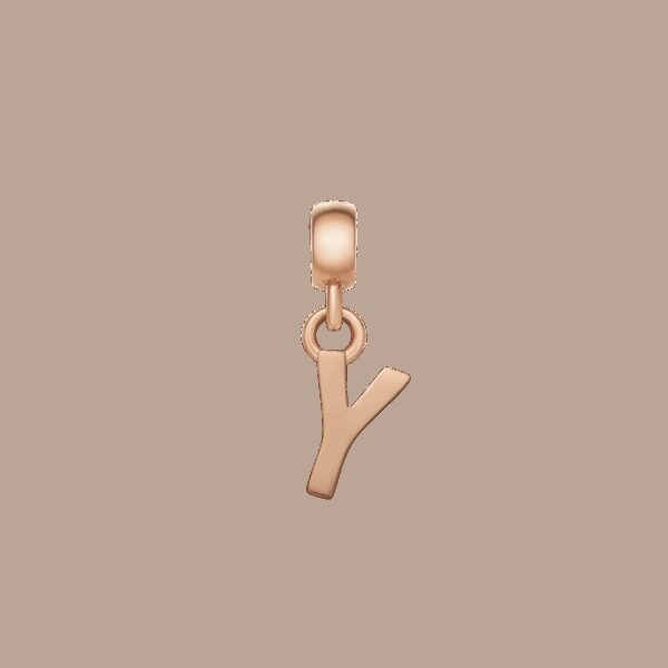 Daniel Wellington DW Charm Letter Y Rose Gold
