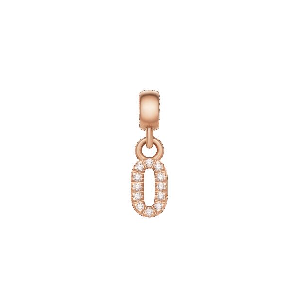 Daniel Wellington DW Charm Number 0 Rose Gold