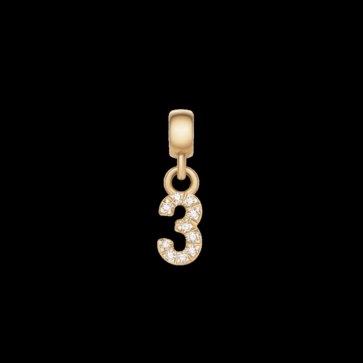 Daniel Wellington DW Charm Number 3 Gold