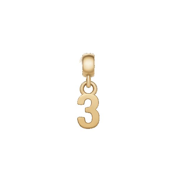 Daniel Wellington DW Charm Number 3 Gold